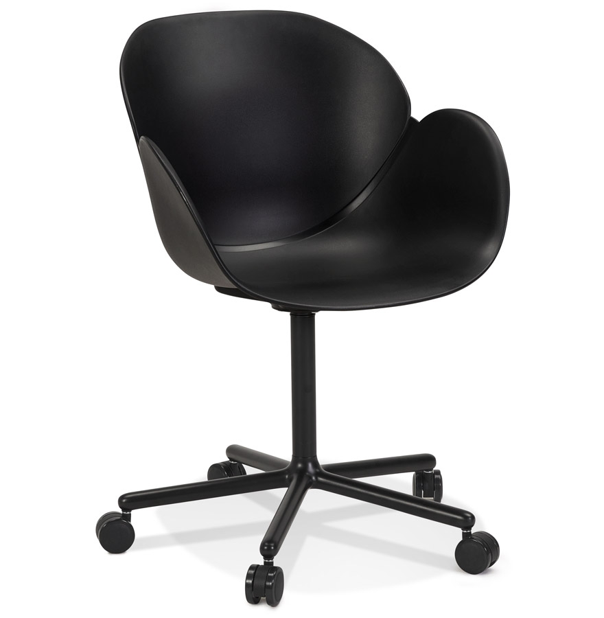 Alterego Chaise de bureau ORION Couleur du cadre Noir Assise Noir