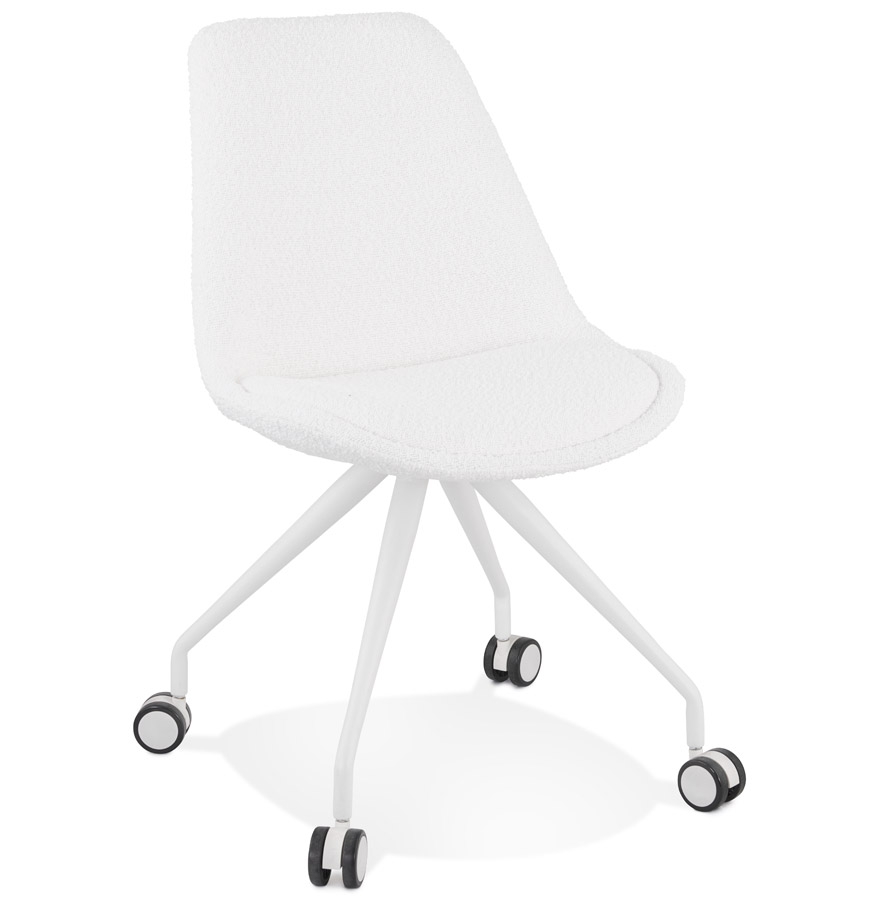 Alterego Chaise de bureau STEF Couleur du cadre Blanc Assise Blanc