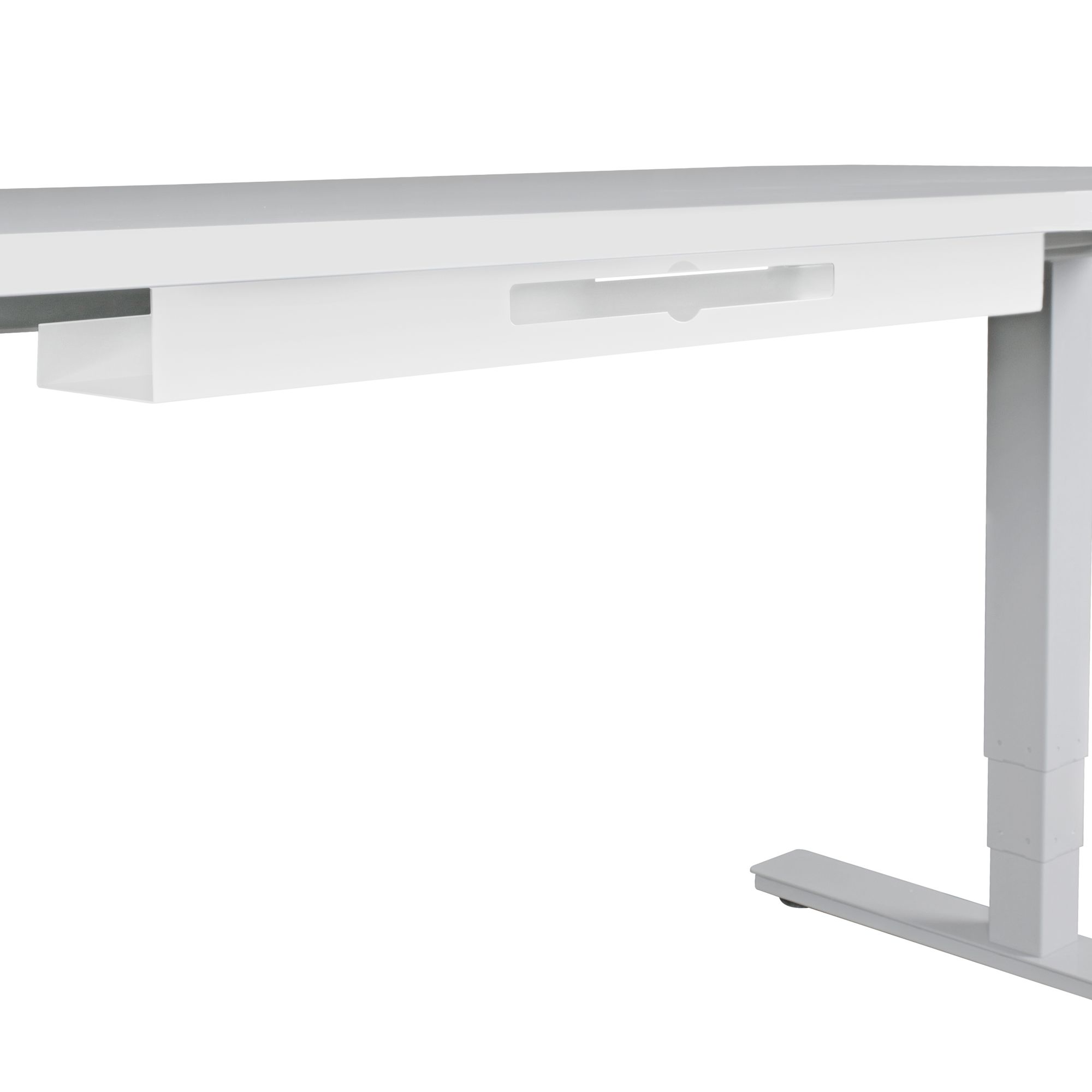 ® kabelgoot bureau 80x7x13 cm brede onderbouw kabelgeleiding white