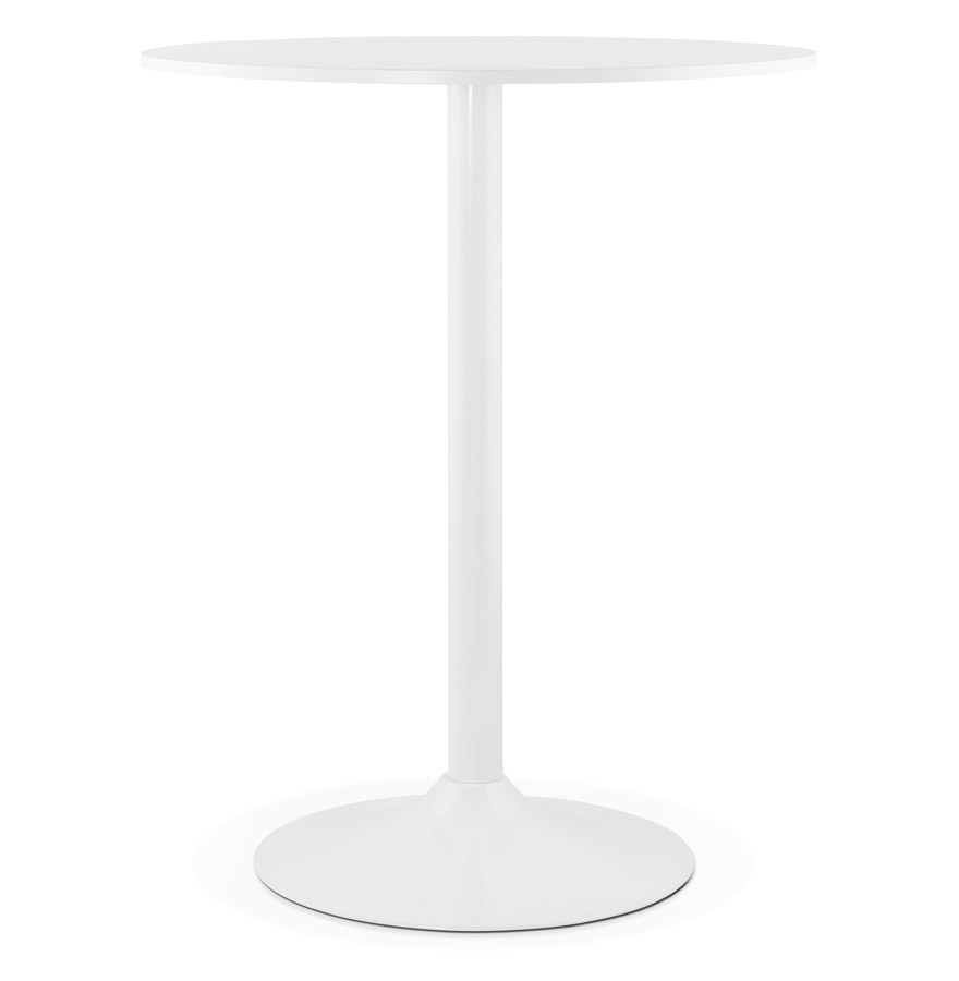 Alterego Table de bar CARACAS Couleur de la base Blanc Plateau de table Blanc