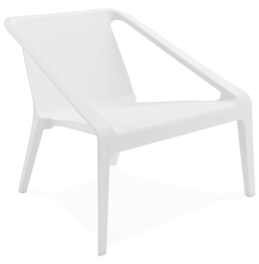 Alterego Fauteuil SUNNY Couleur du piètement Blanc Assise Blanc