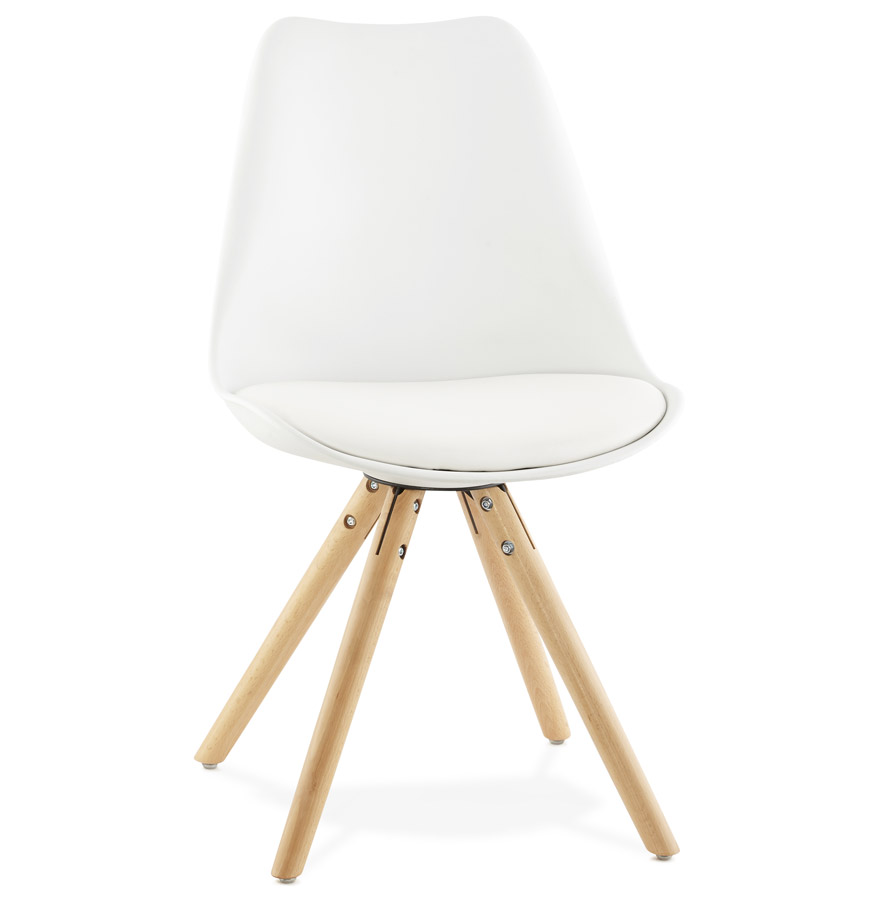 Alterego Chaise GOUJA Couleur du piètement Blanc Assise Blanc