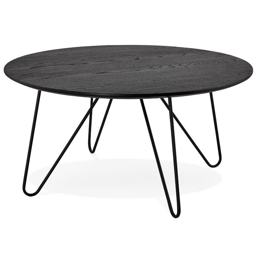 Alterego Table basse PLUTO Couleur du cadre Noir Plateau de table Noir