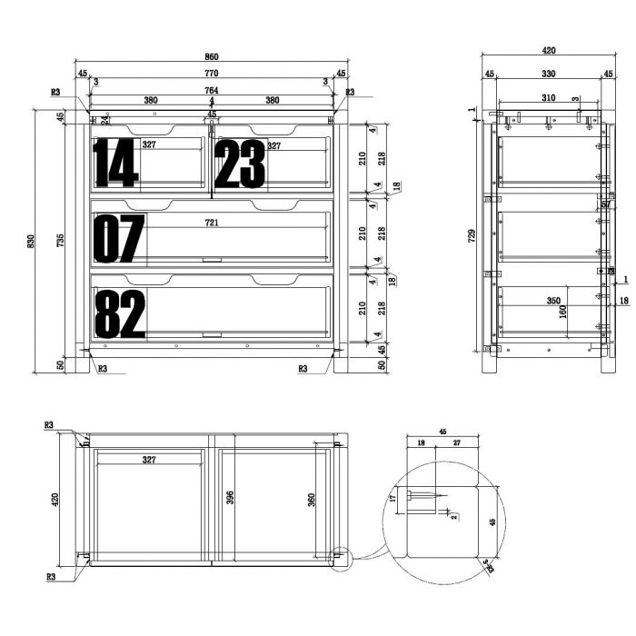 Set Alex (AXNA2219 + AXBE9019 + AXRB9019 + AXKL1219 + AXKO2319)