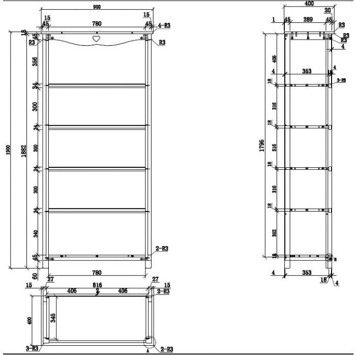 Set Amori (AMBE9014 + AMNA1314 + AMKL1214 + AMBU1314 + AMBI9014)