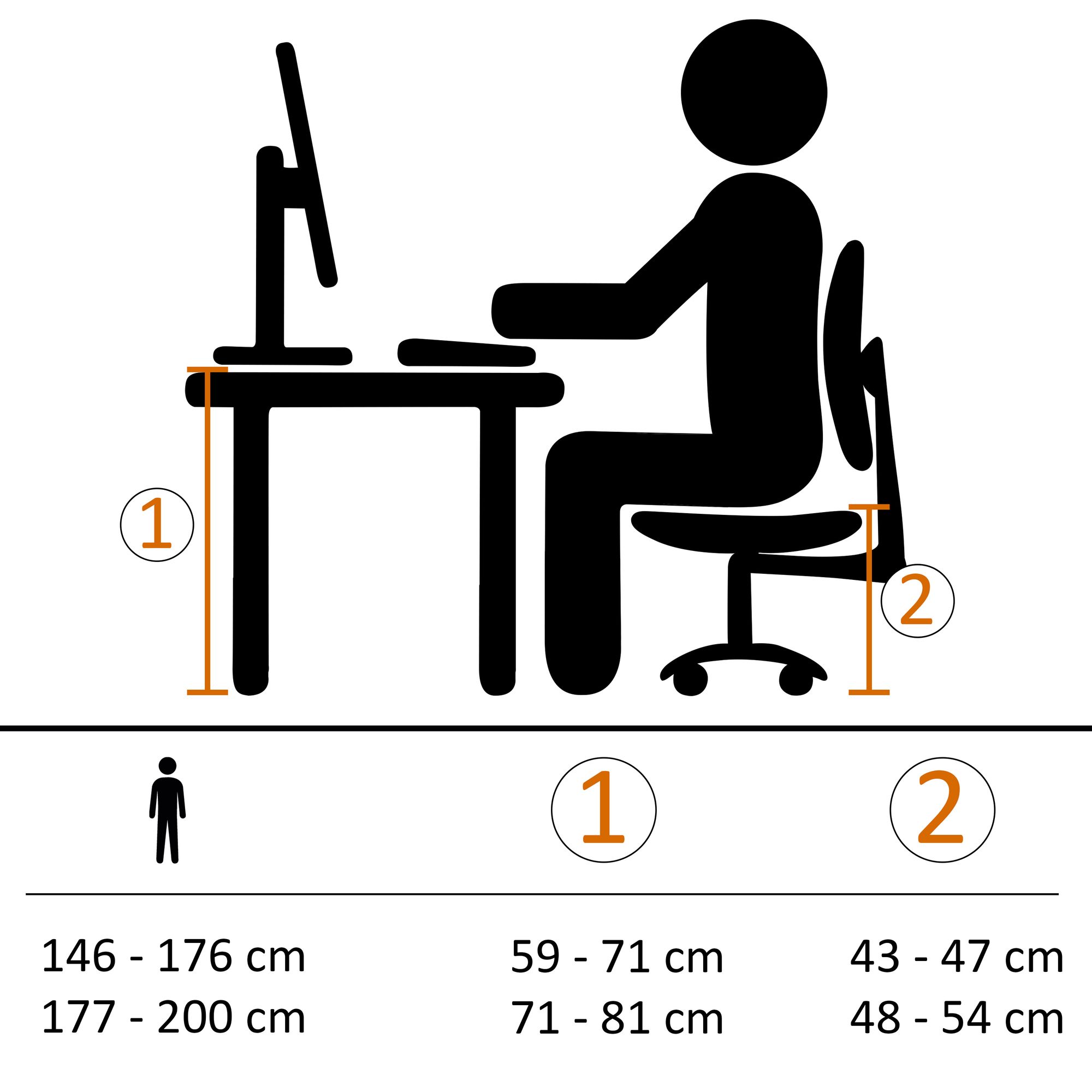 Bureau  zwarte stof