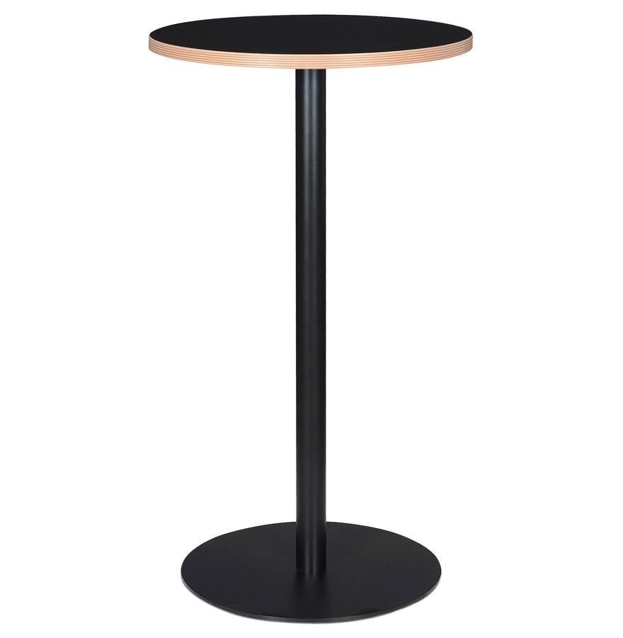 Mange-debout rond 'POLLUX ROUND' noir - Ø 60 cm