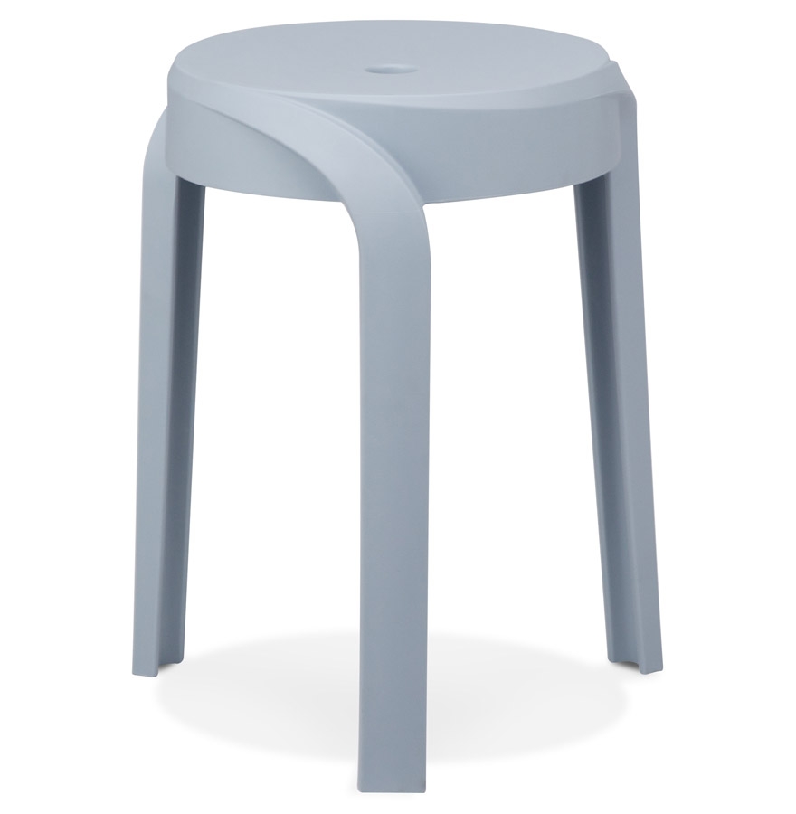 Alterego Tabouret POMPA Couleur du piètement Bleu Assise Bleu