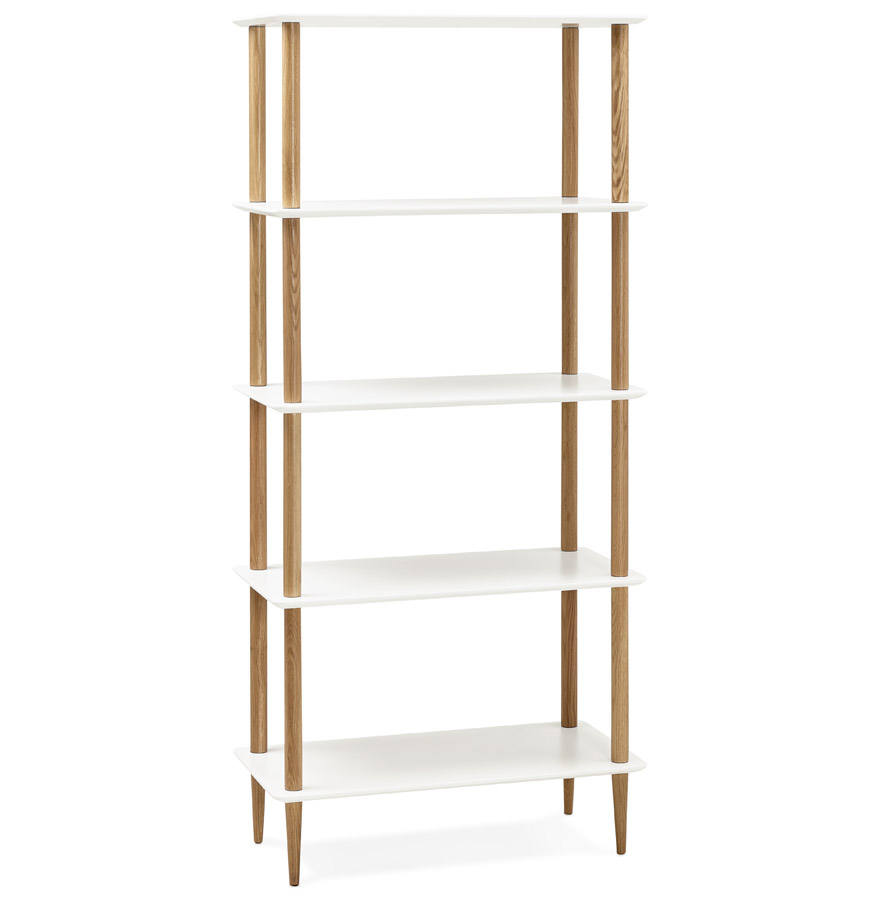 Étagère design 'RACK' blanche en bois style scandinave