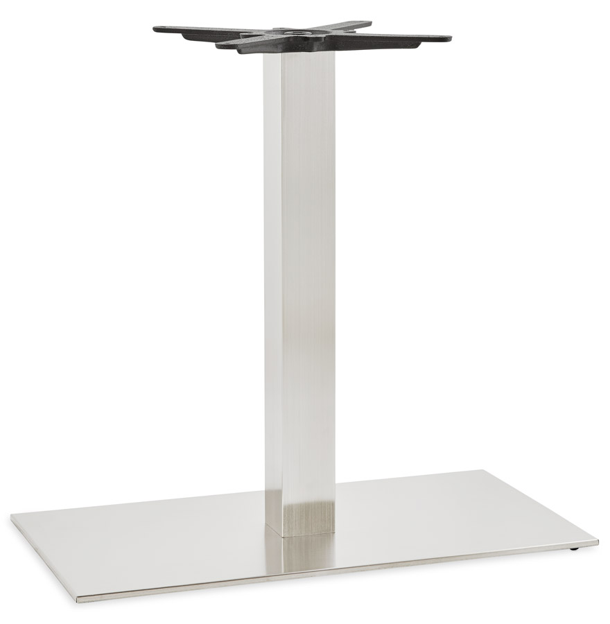 Pied de table 'KARO XL' 75 en acier brossé