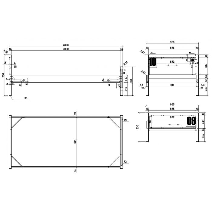 Set Alex (AXNA2219 + AXBE9019 + AXRB9019 + AXBU1319 + AXKL1319)