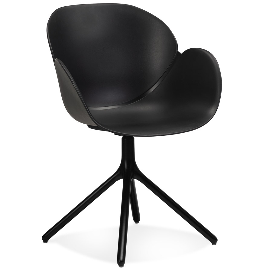 Alterego Fauteuil APODIS Couleur du cadre Noir Assise Noir