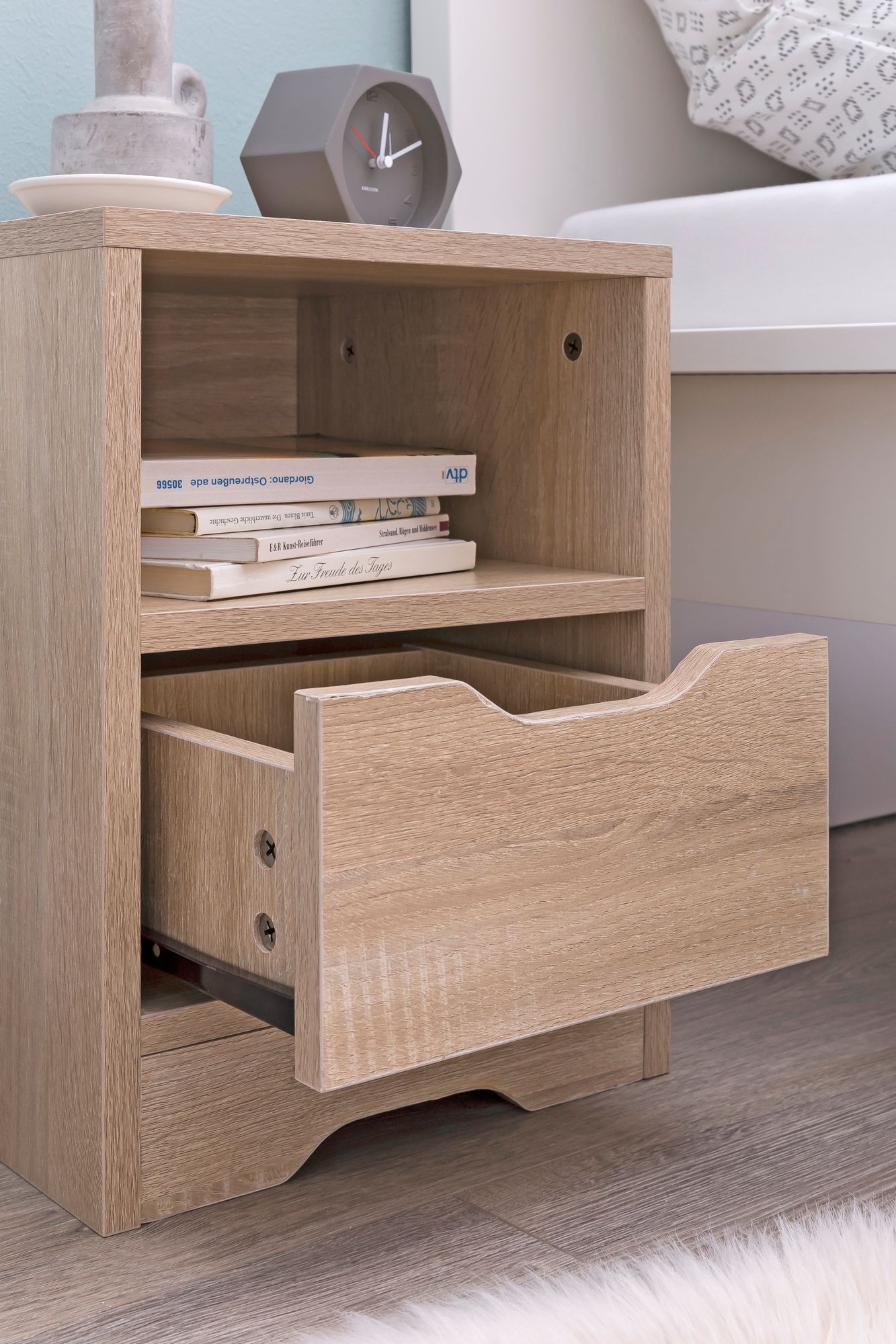 Nachtconsole wl5.701 31x43x31 cm sonoma 1 lade en opbergvak