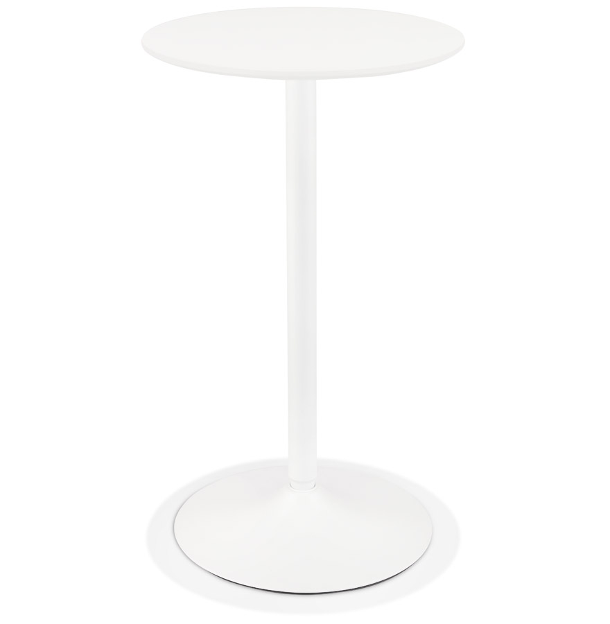 Alterego Table haute IDALGO Couleur du cadre Blanc Plateau de table Blanc