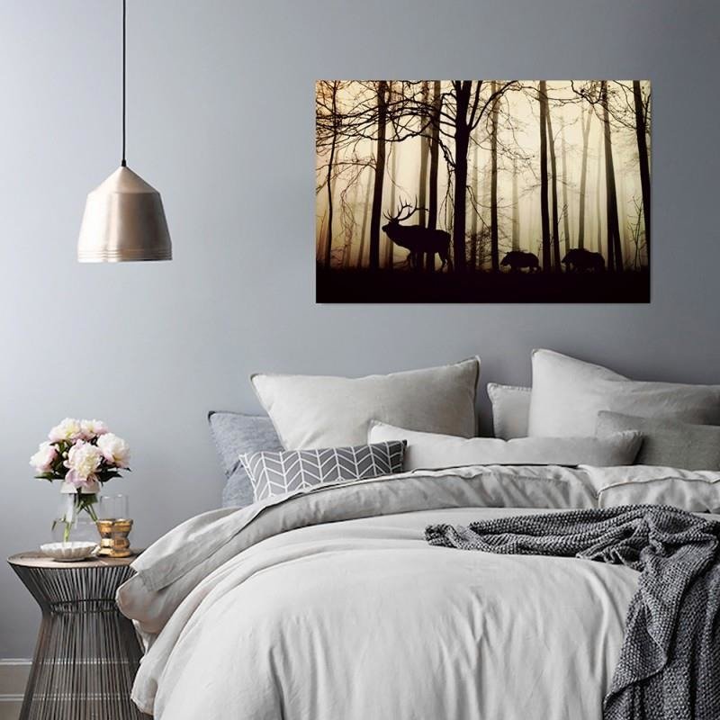 Canvas print, Animals in the forest