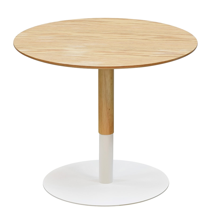 Alterego Table basse DILA Couleur du cadre Blanc Plateau Naturel