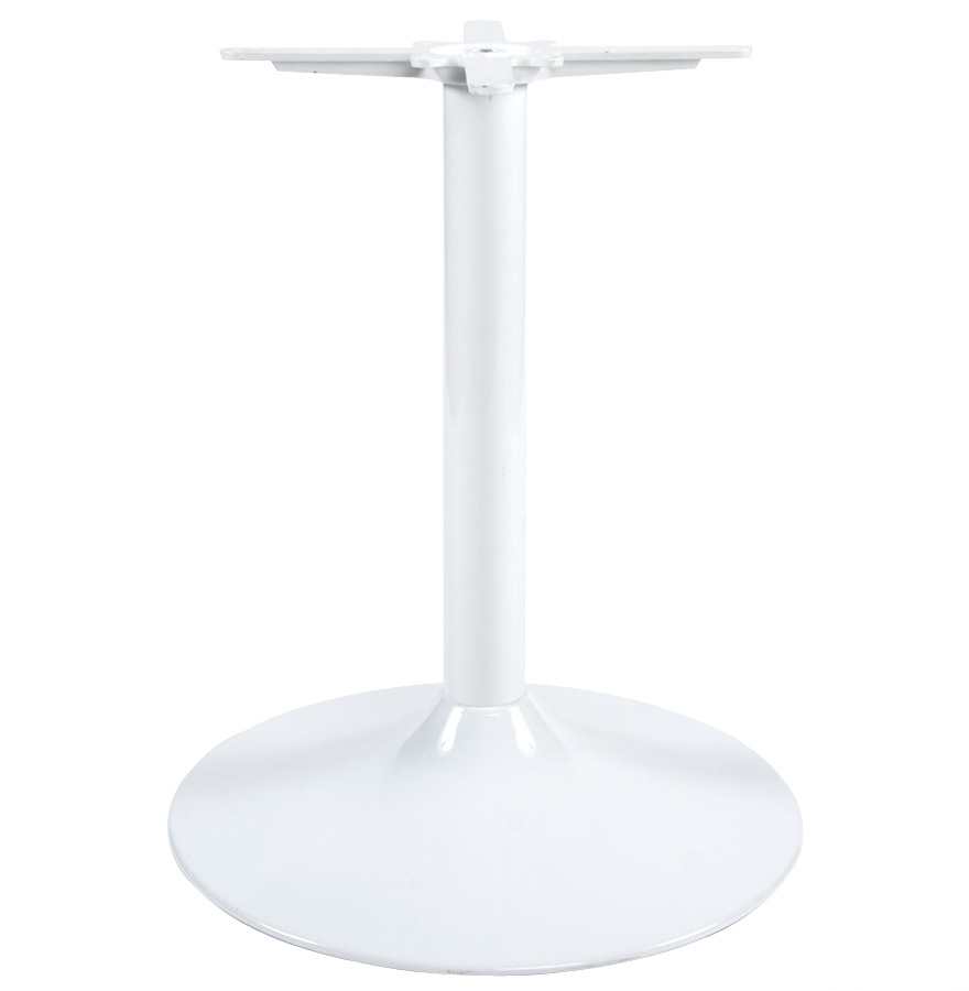 Pied de table 'BIANKO' 75 en métal blanc