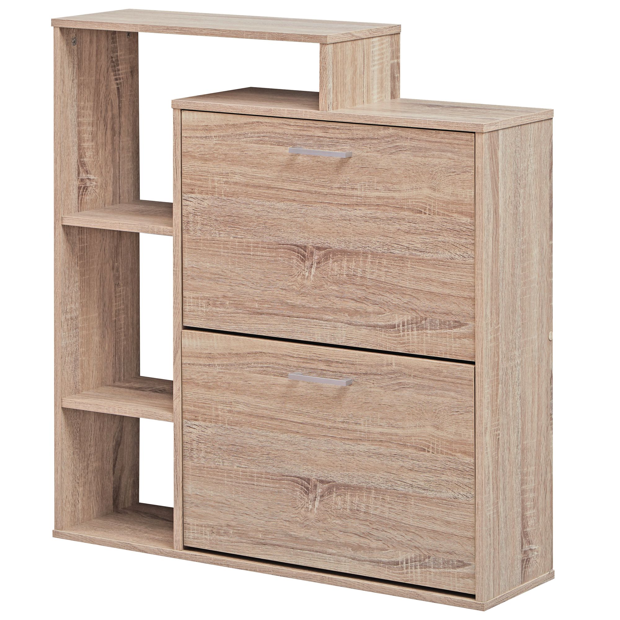 Schoenenkast 2 vakken voor vouwschoen dresser 85x93 cm schoenenkast 8 paar schoenen dresser schoen moderne tipper