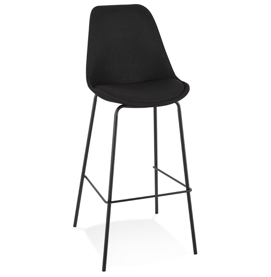 Alterego Tabouret de bar ALOE Couleur du cadre Noir Assise Noir