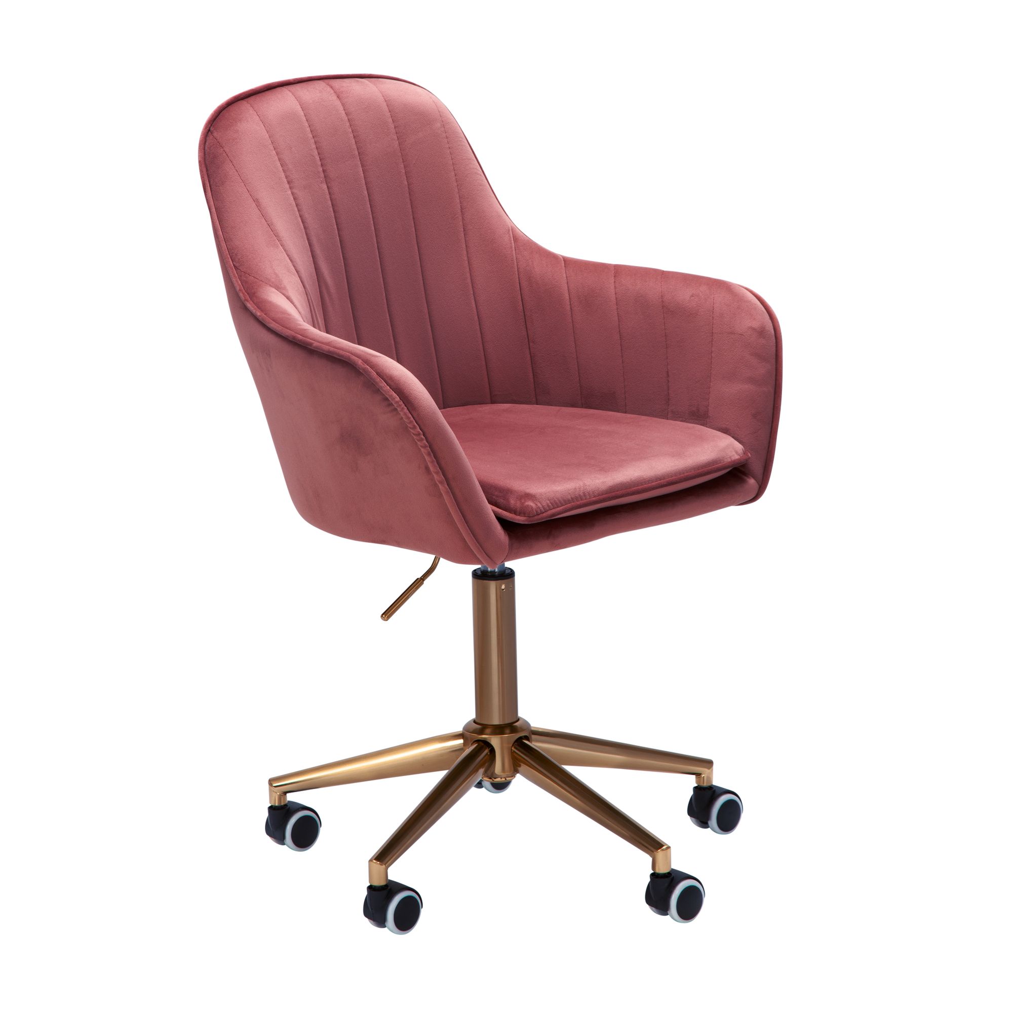 Bureau  fluweel roze