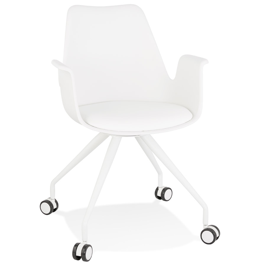 Alterego Chaise de bureau SPLIT Couleur du cadre Blanc Assise Blanc