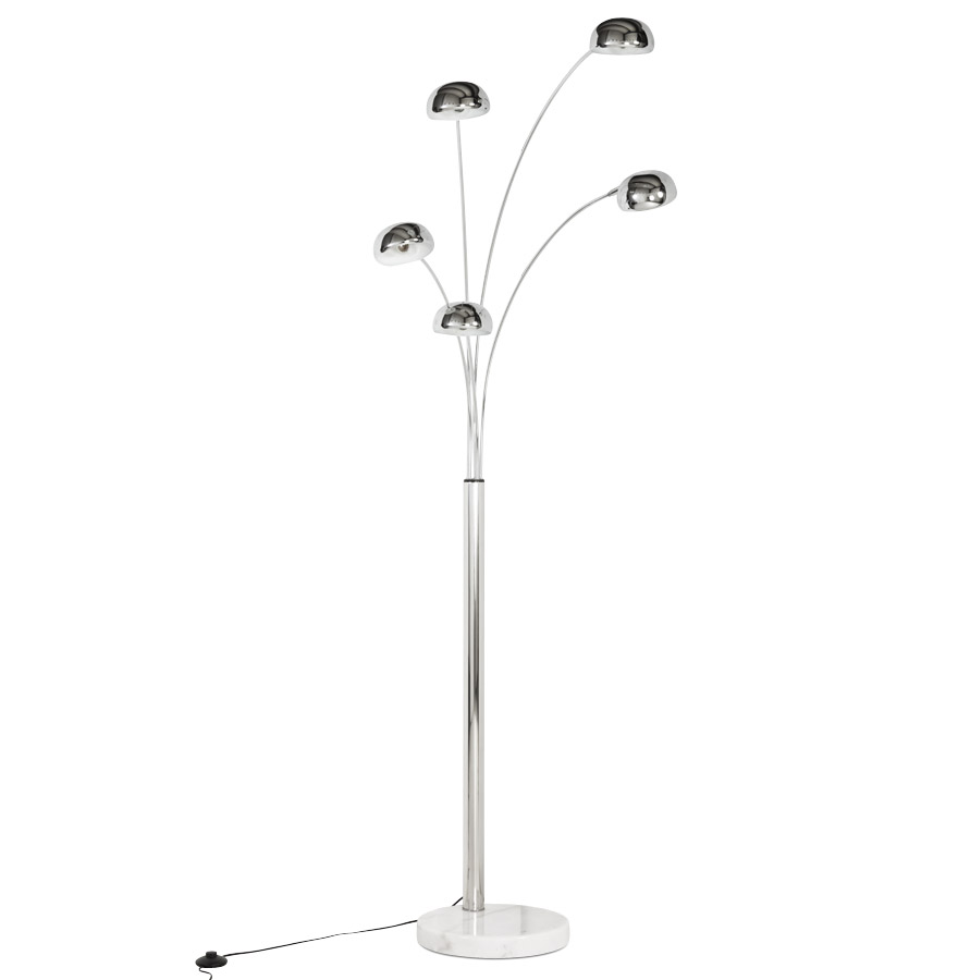 Alterego Lampadaire FIVE BOWS Couleur du cadre Chrome Couleur Chrome