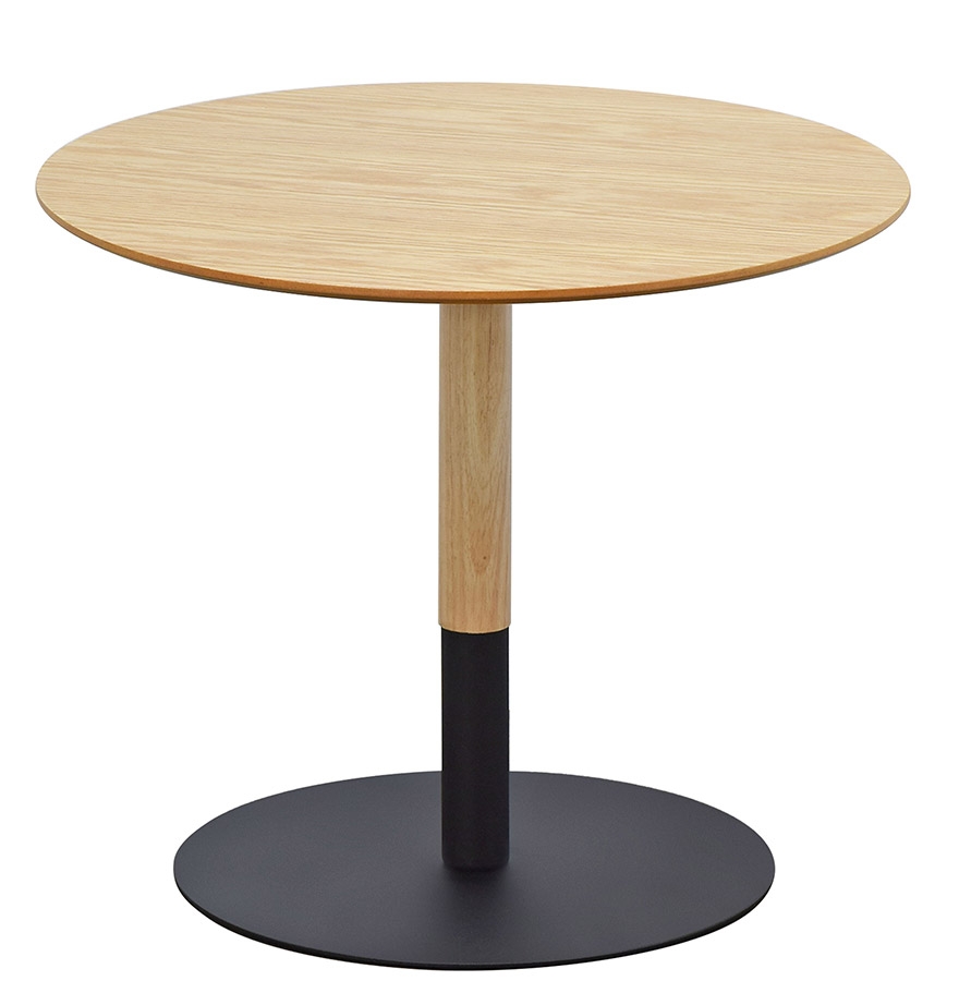 Alterego Table basse DILA Couleur du cadre Noir Plateau Naturel