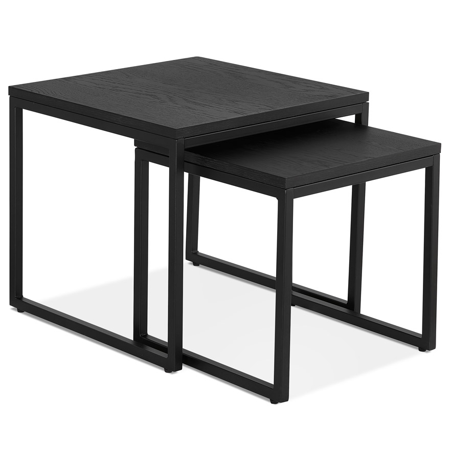 Alterego Table basse MOMA Couleur du cadre Noir Plateau de table Noir