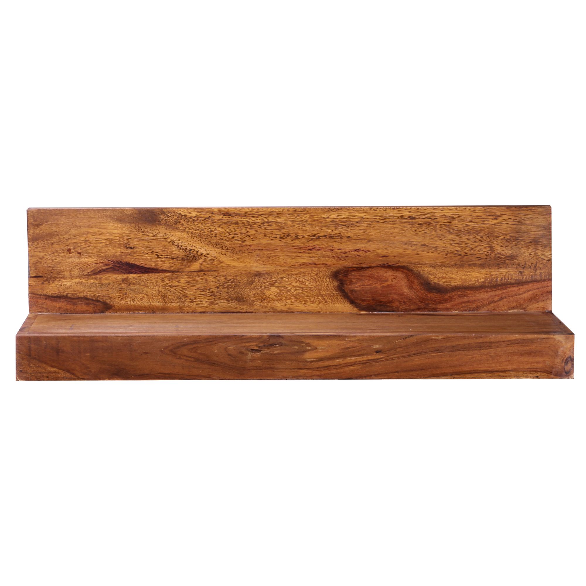 Wandplank mumbai massief hout sheesham houten plank 60 cm landelijke stijl hangende plank echt houten wandplank natuurlijk product