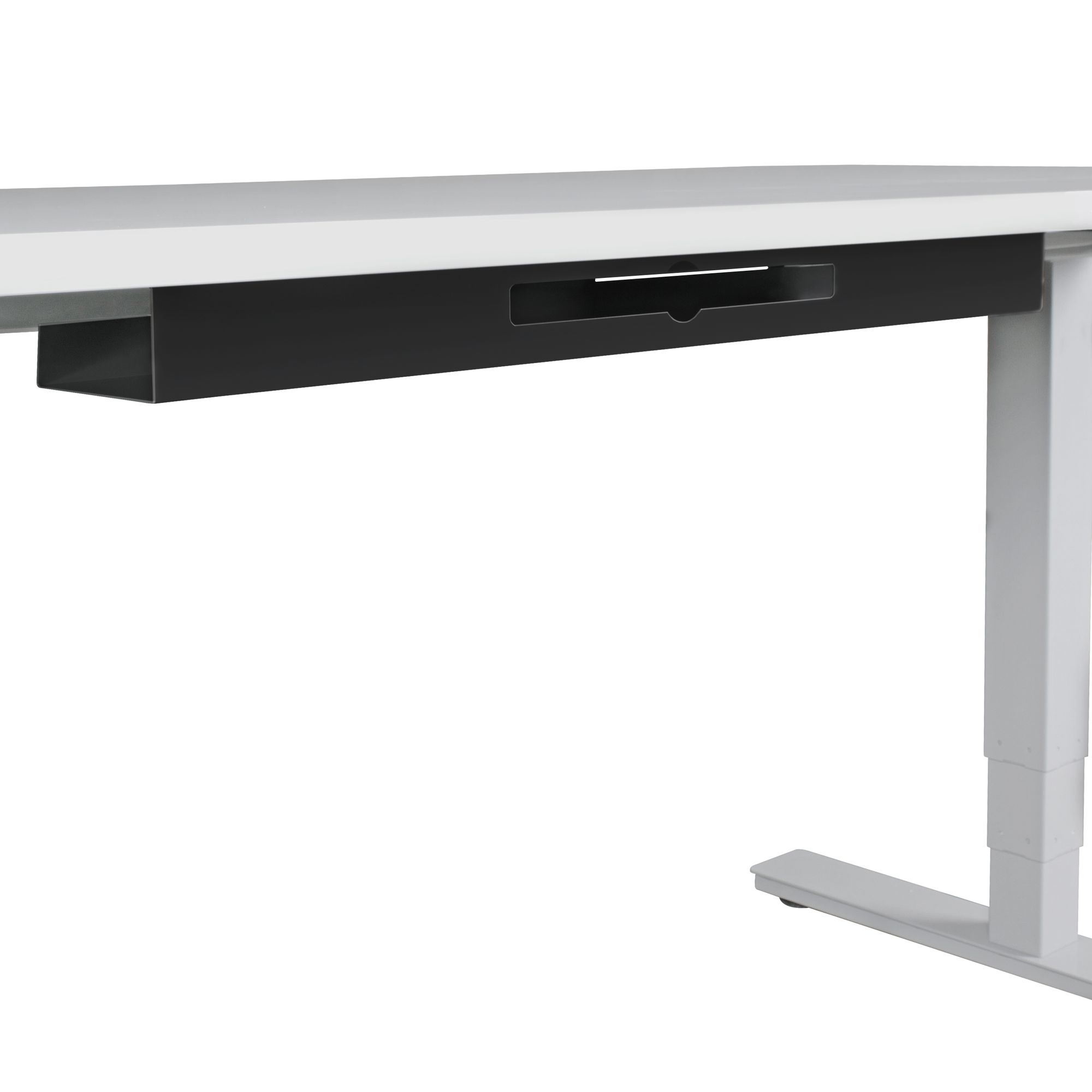 ® kabelgoot bureau 80x7x13 cm brede onderbouw kabelmanagement zwart