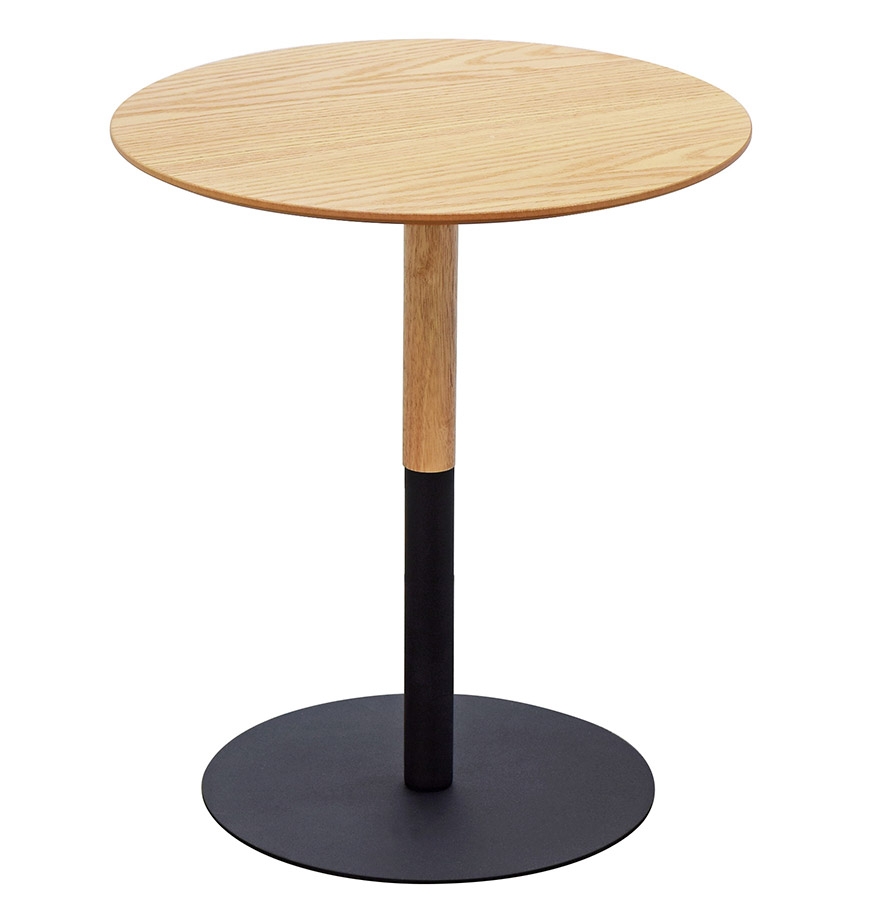 Alterego Table basse DILA MINI Couleur du piètement Noir Plateau Naturel