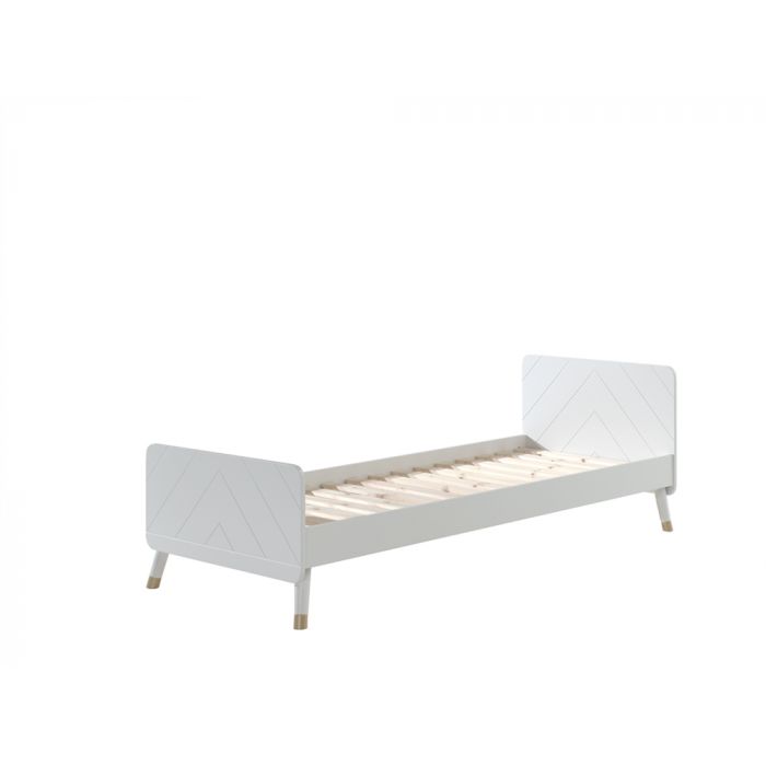 Billy bed satin white  90x200 cm