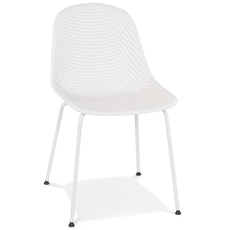 Alterego Chaise VIKY Couleur du piètement Blanc Assise Blanc