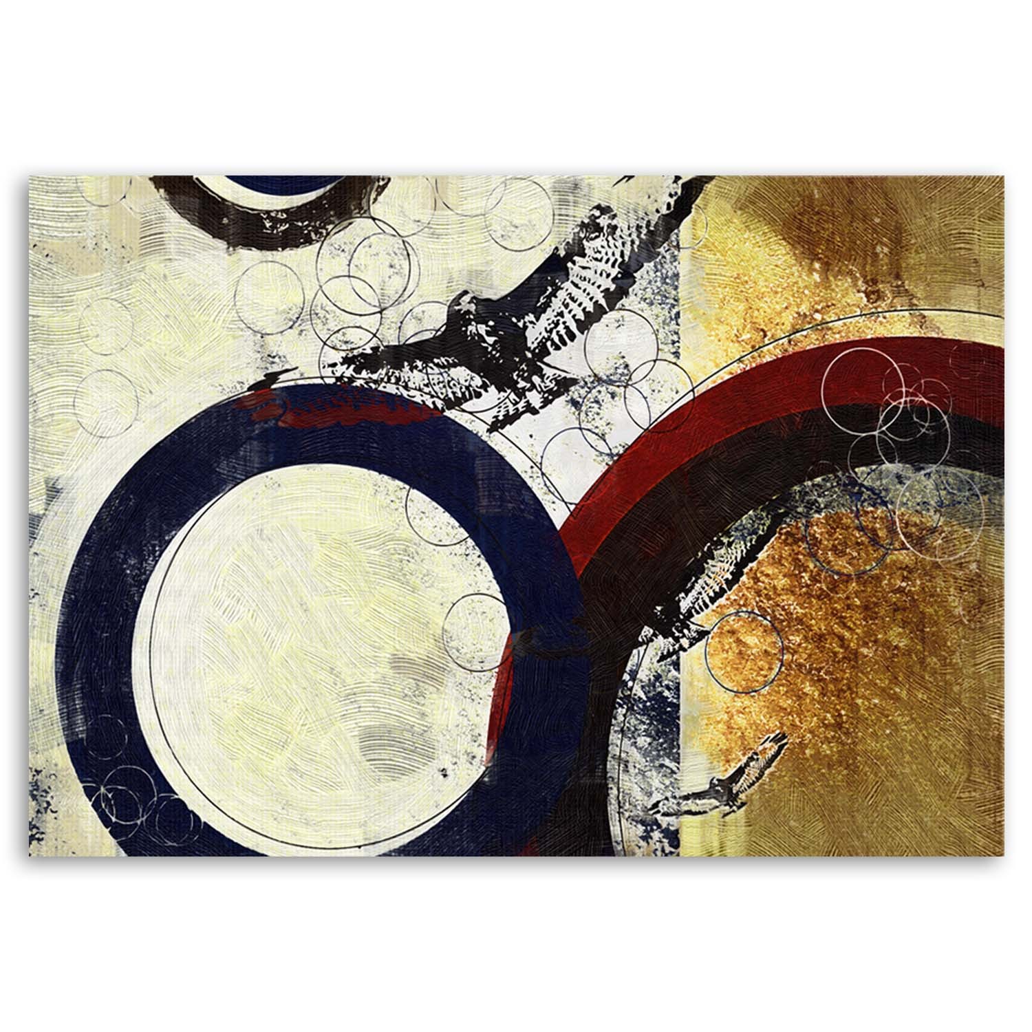 Canvas printframe met bruine abstracte afbeelding gemaakt van mdf en canvas