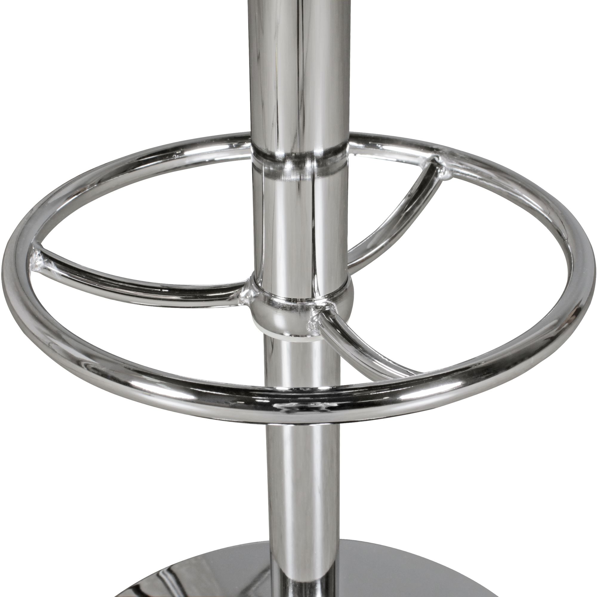 American diner bar tafel elvis rond ø 60 cm aluminium imitatieleer