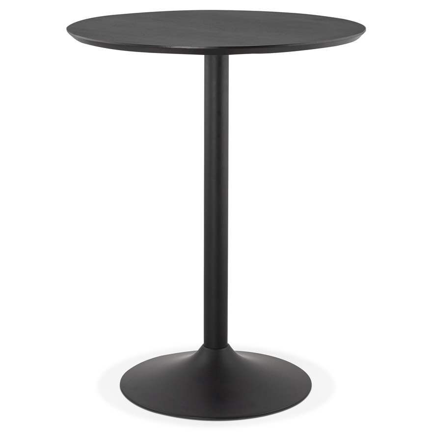 Mange-debout / table haute 'OSTERIA' noire - Ø 90 cm