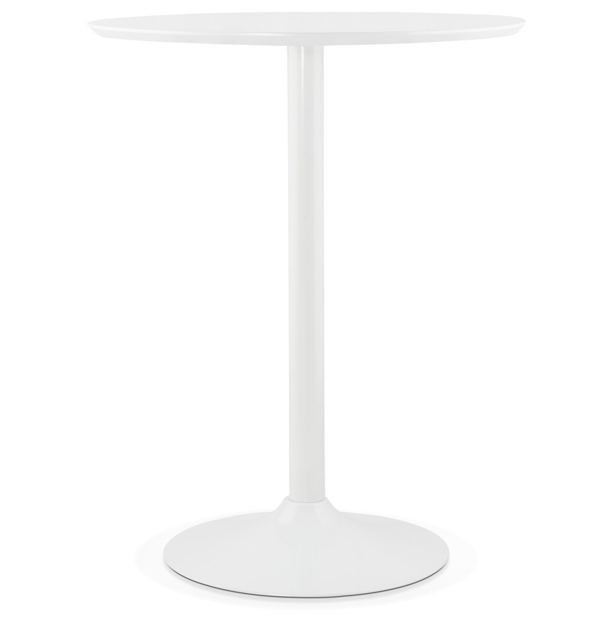 Mange-debout / table haute 'MADISON' blanche - Ø 90 cm