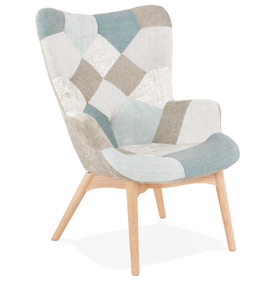 Fauteuil à oreilles lounge 'DAMIAN' style scandinave