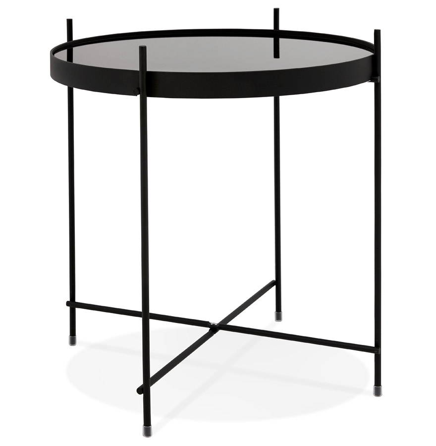 Alterego Table basse KOLOS SMALL Couleur du cadre Noir Plateau de table Noir