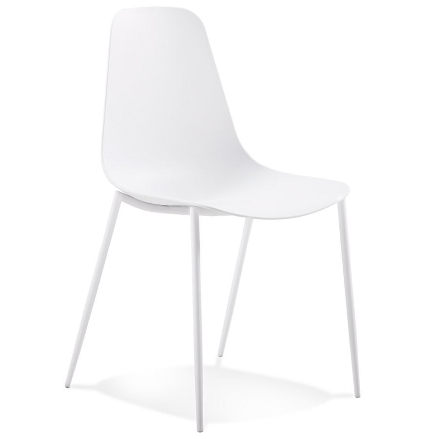 Chaise Alterego FELIZ Couleur du cadre Blanc Assise Blanc