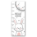 Cadre avec mètre pour mesurer la hauteur des enfants de 40 cm fabriqué en mdf lapin feeby-02