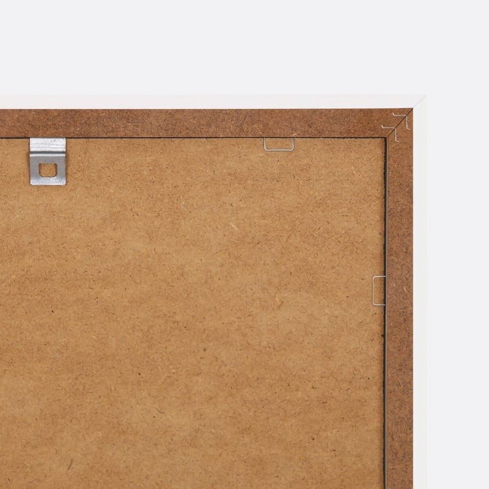 Cadre avec image d'un ponton imprimée sur papier satiné finition marron avec cadre en bois feeby-05