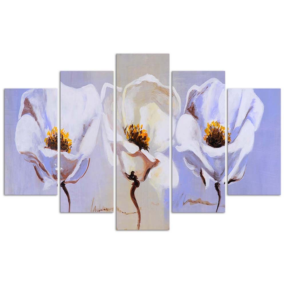 Cadre trois fleurs en mdf solide imprimé sur toile feeby-02
