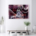 Cadre imprimé sur toile avec image abstraite de bouddha moderne fabriqué en mdf et toile feeby-01