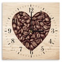 Horloge murale décorative en panneau de fibres de bois classique avec une finition marron feeby-02