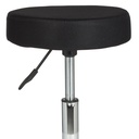 Tabouret Leon Design Tabouret de Travail Housse en Tissu Noir, XL_05