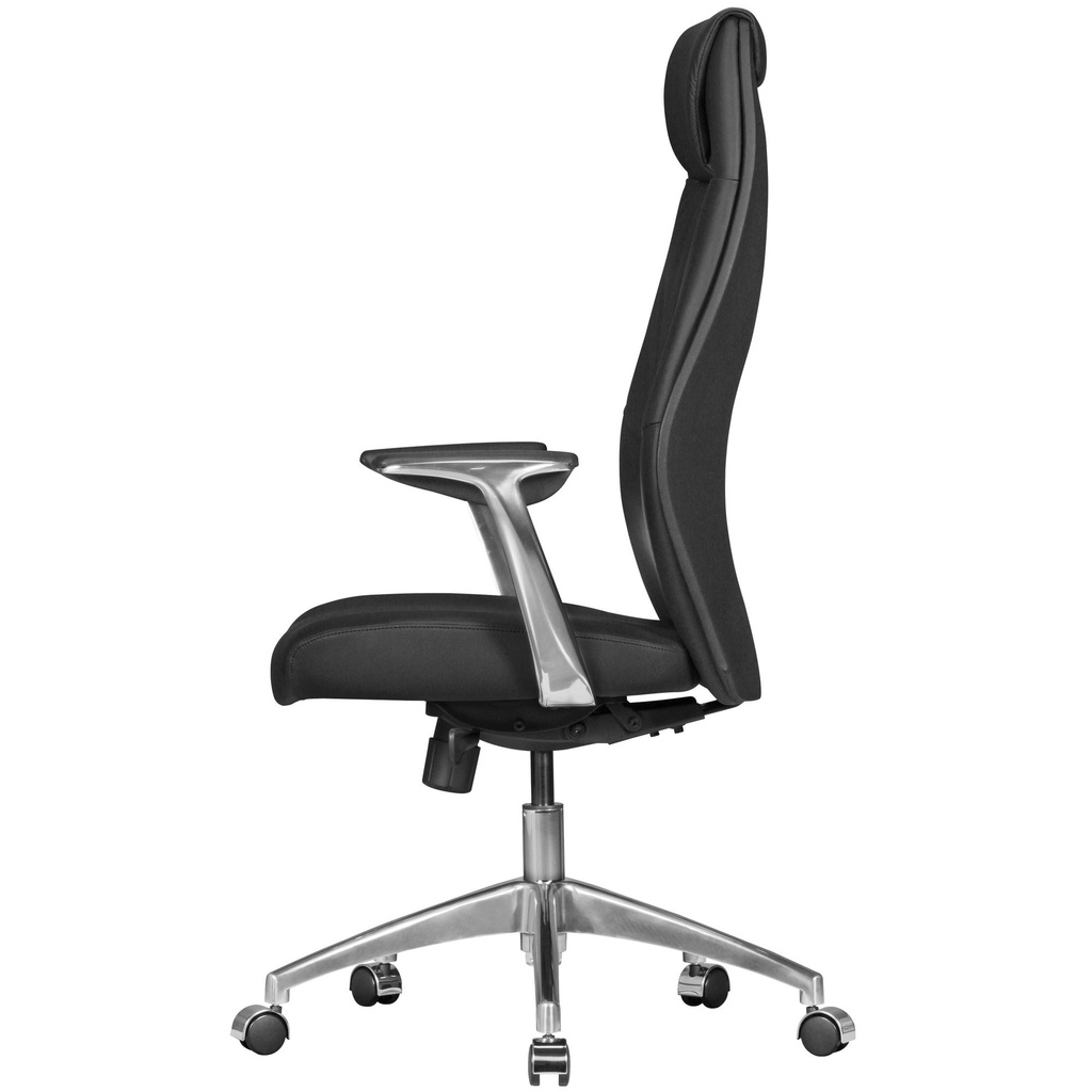 Chaise de bureau Oxford 1 cuir véritable noir appui-tête haut_03