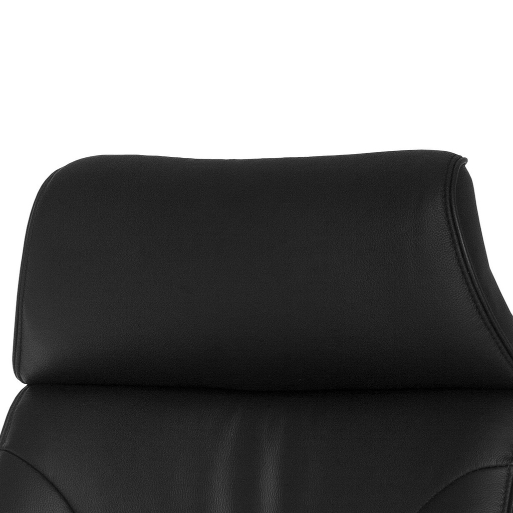 Chaise de bureau Turin cuir véritable noir_05
