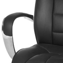 Chaise de bureau Turin cuir véritable noir_06