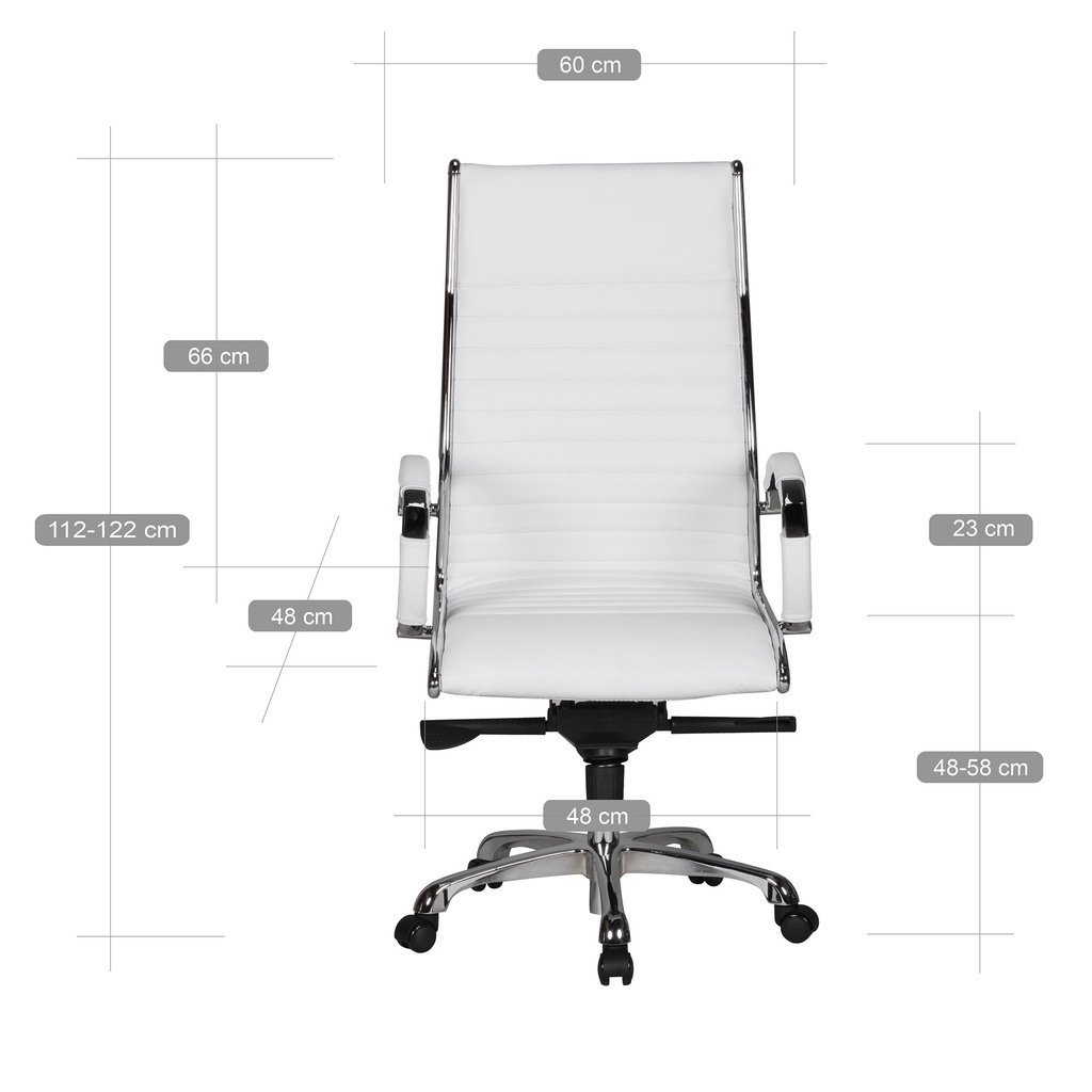 Chaise de bureau Salzburg 1 revêtement cuir véritable blanc_02